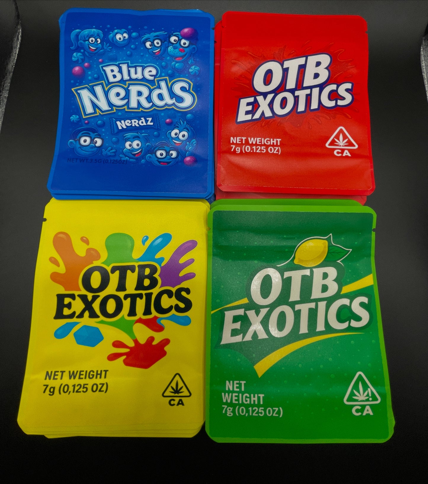 Custom Mylar Bag UV Printed Labels/Sticker (3.5G, 7G, Ib) Send Us Your Design